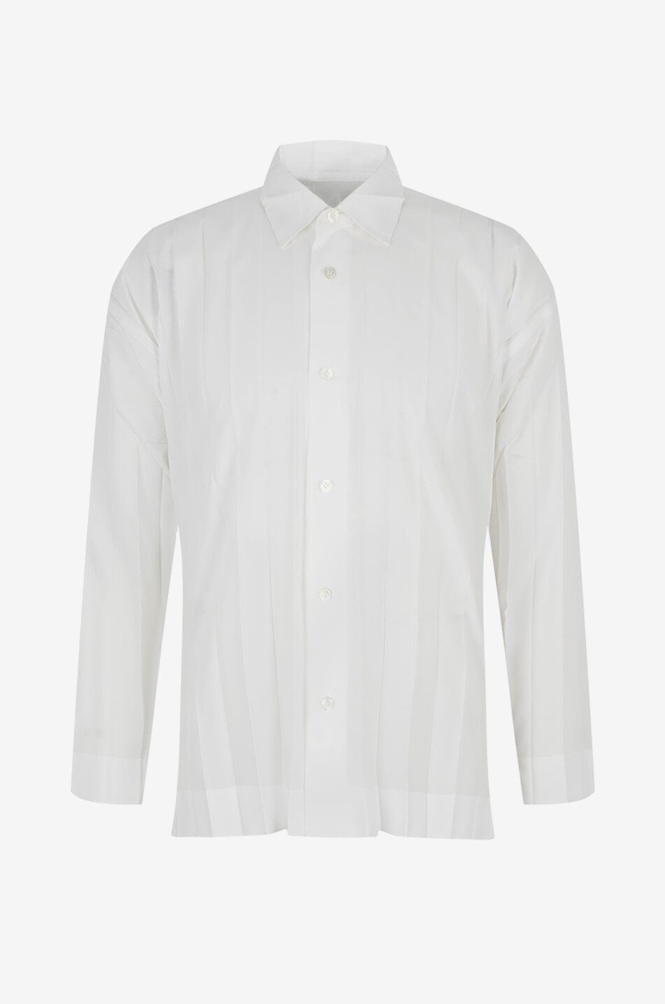 HOMME PLISSÉ ISSEY MIYAKE Chemise plissée à manches longues Edge Homme BLANC 1