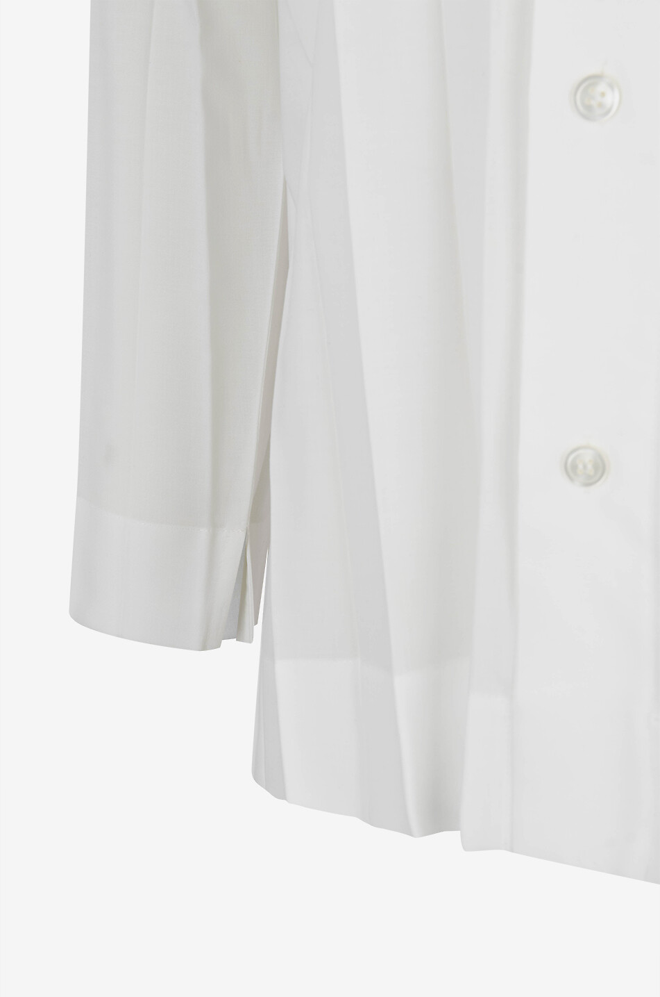 HOMME PLISSÉ ISSEY MIYAKE Chemise plissée à manches longues Edge Homme BLANC 3