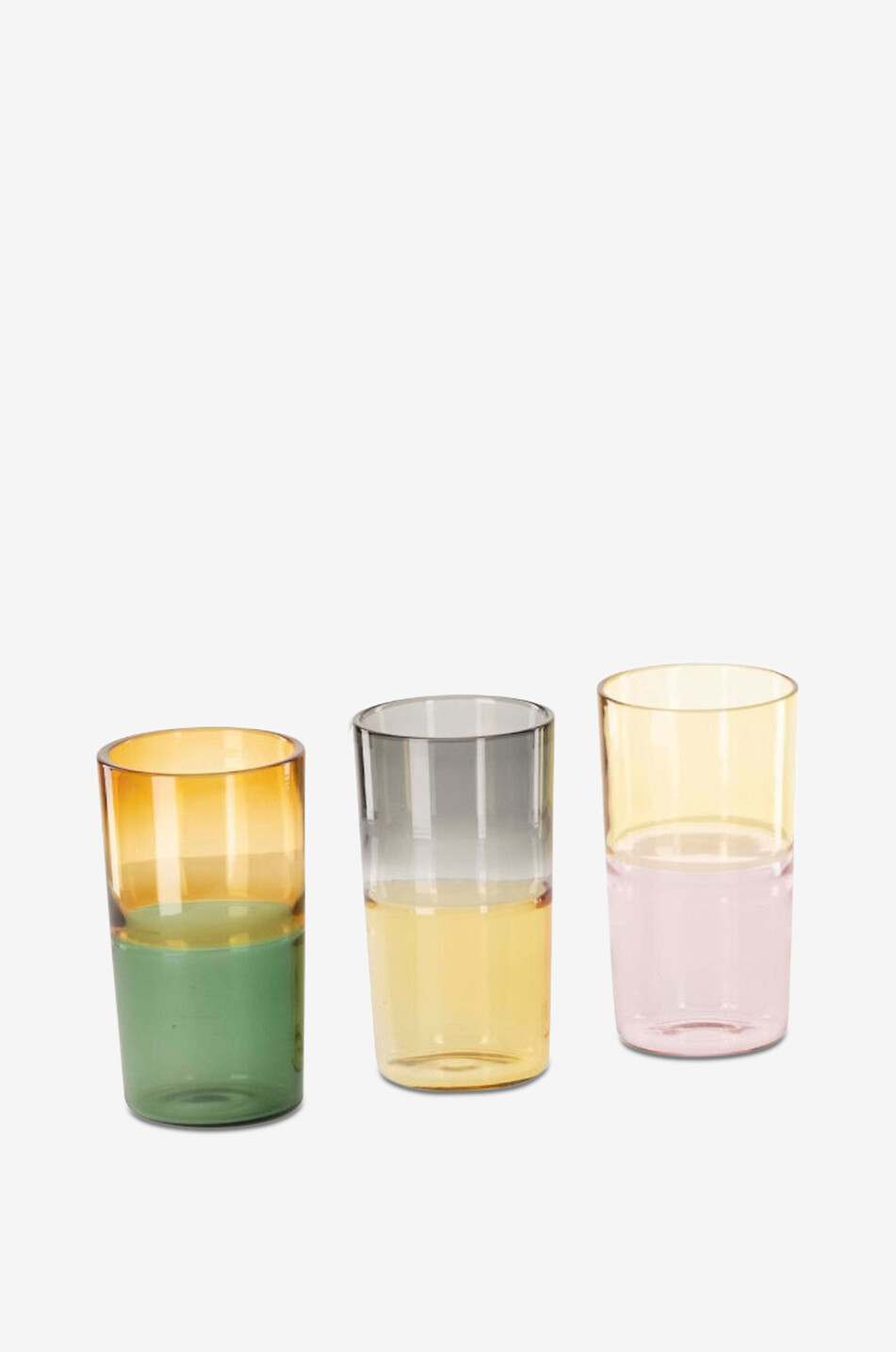 Sunset set of 6 water glasses