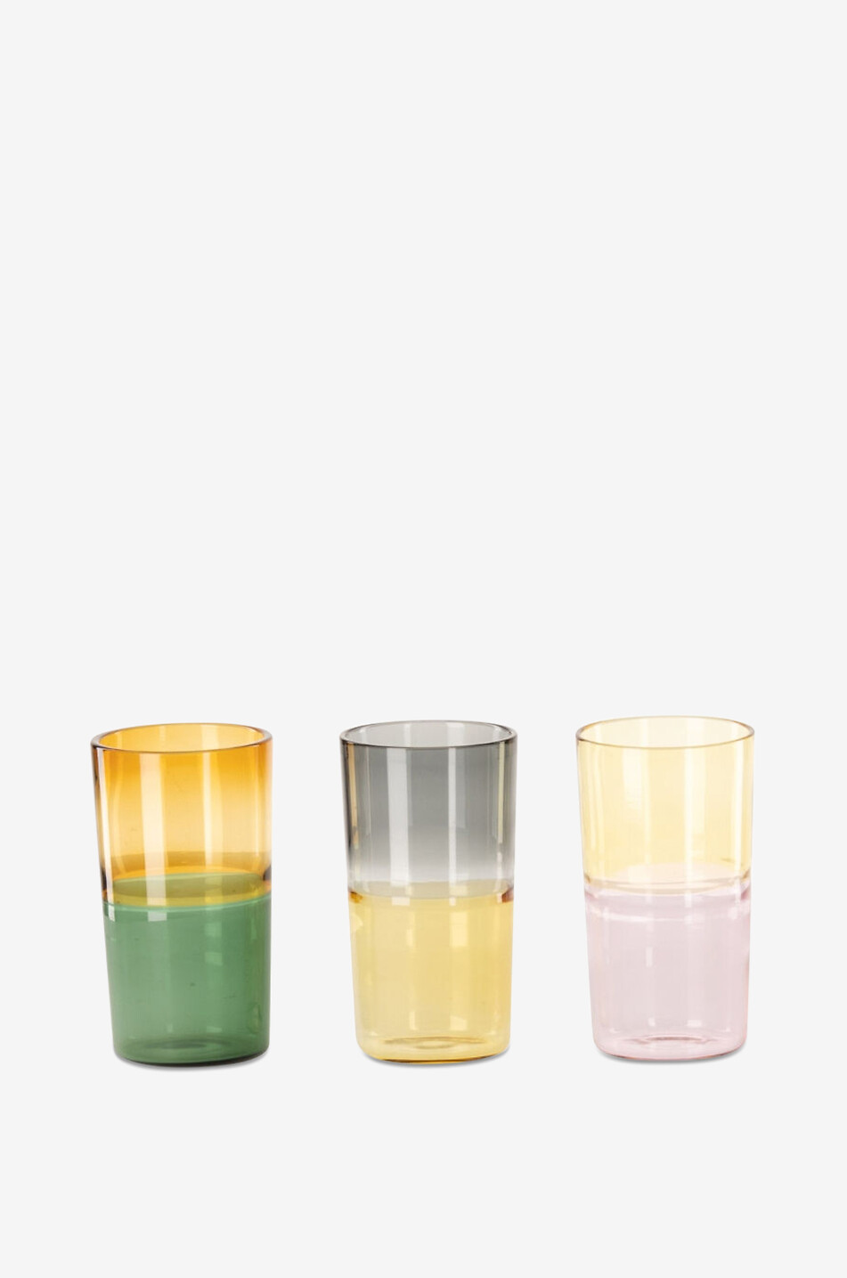 Sunset set of 6 water glasses
