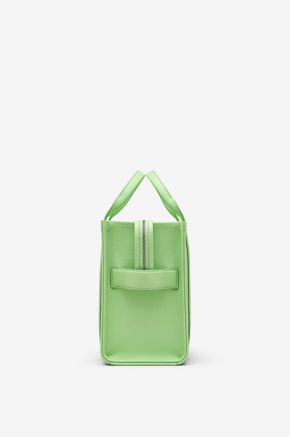 MARC JACOBS Sac cabas en cuir grainé The Leather Medium Tote Femme VERT CLAIR 5
