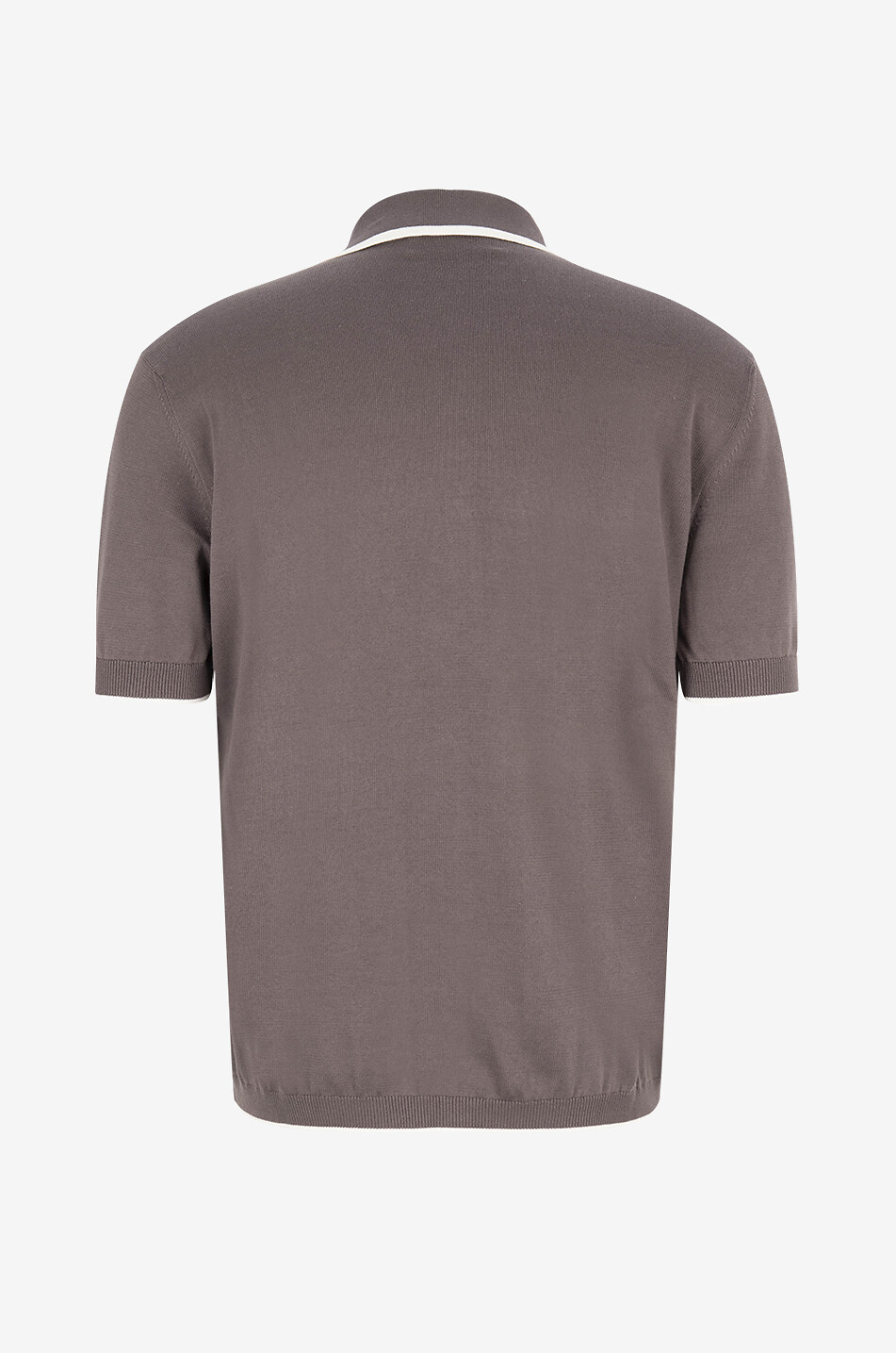 Geometric knit short-sleeved shirt