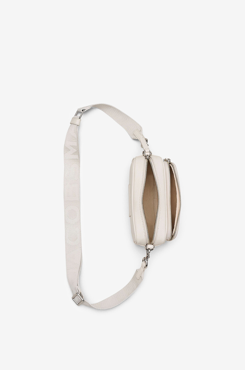 MARC JACOBS Umhängetasche aus genarbtem Leder The Crossbody Damen BEIGE 7