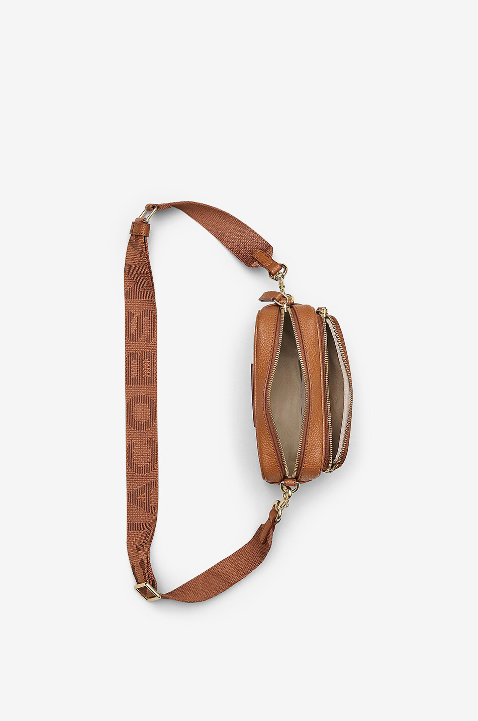 MARC JACOBS Umhängetasche aus genarbtem Leder The Crossbody Damen DUNKELORANGE 7