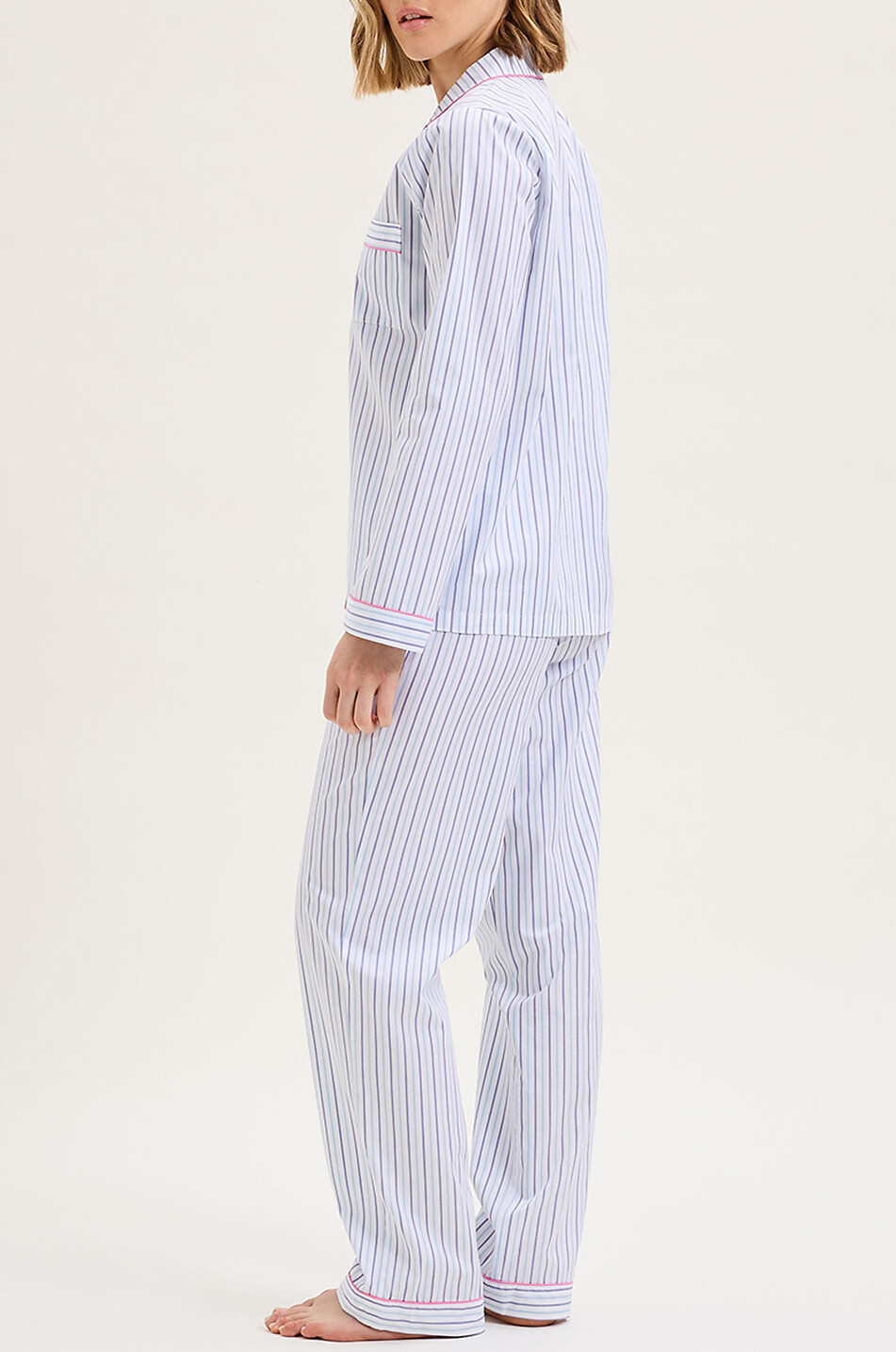LAURENCE TAVERNIER Ensemble pyjama rayé Essentiel Femme BLEU CLAIR 3
