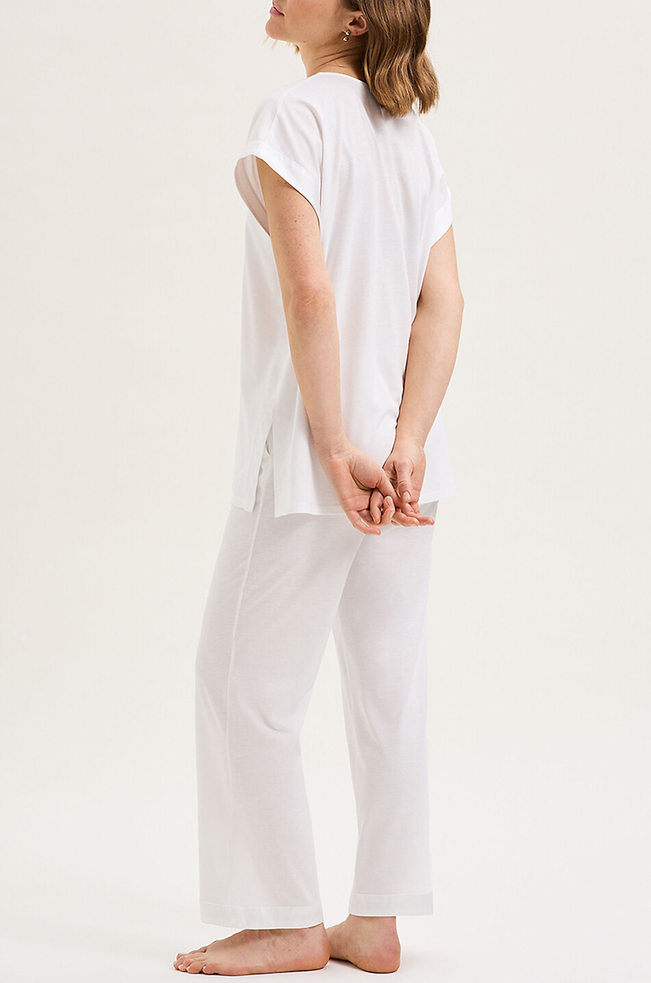 LAURENCE TAVERNIER Romane monochrome pyjama set Women EGGSHELL 3