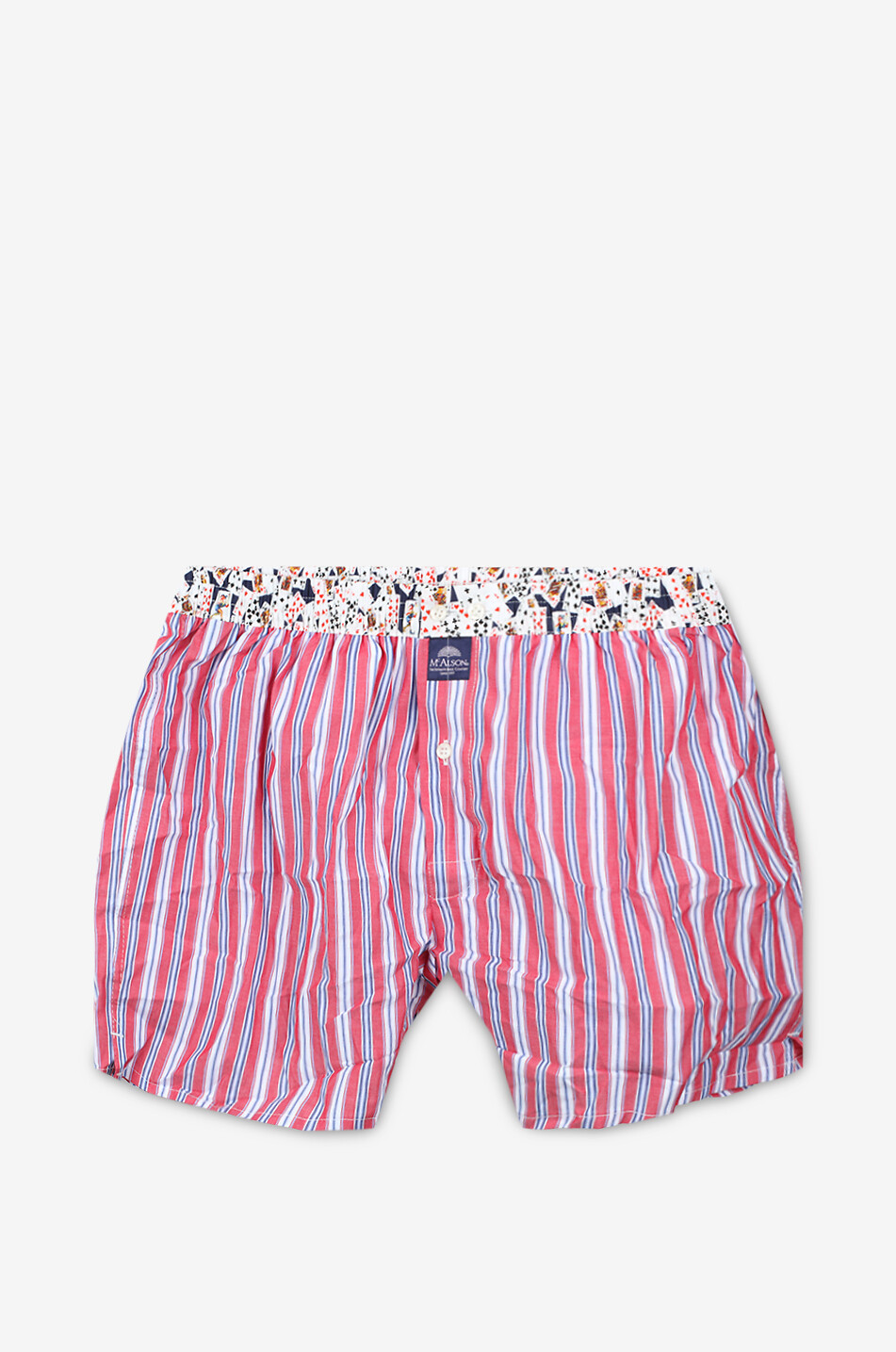 Striped cotton boxer shorts
