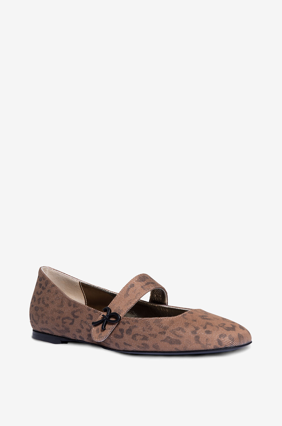 ROBERTO FESTA X BONGÉNIE Riemchen-Ballerinas aus Leopardenstoff Connys Damen BRAUN 1