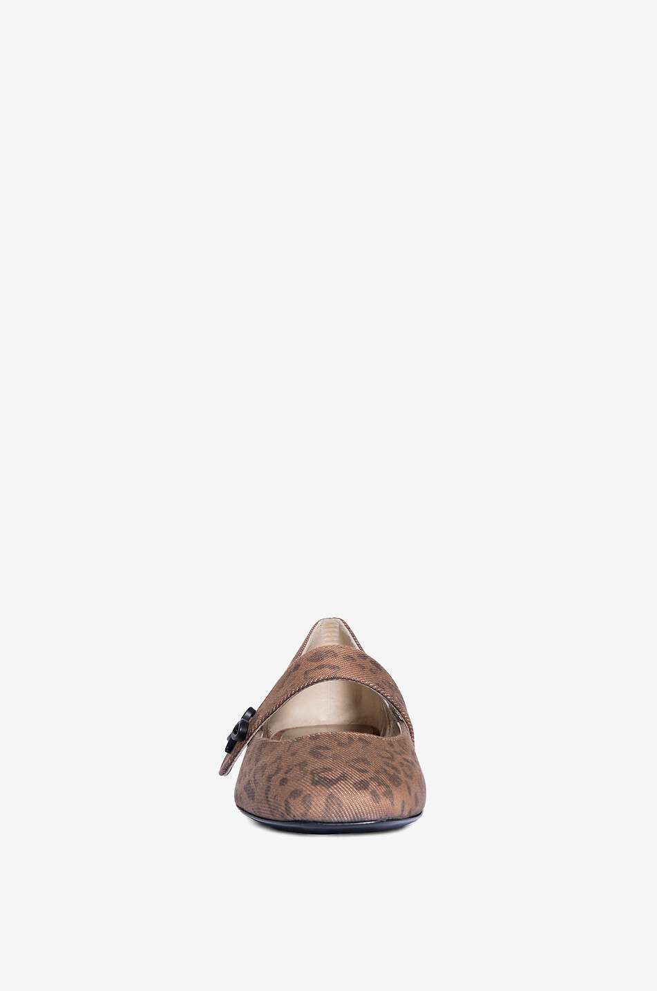 Ballerines babies en tissu lépard Connys