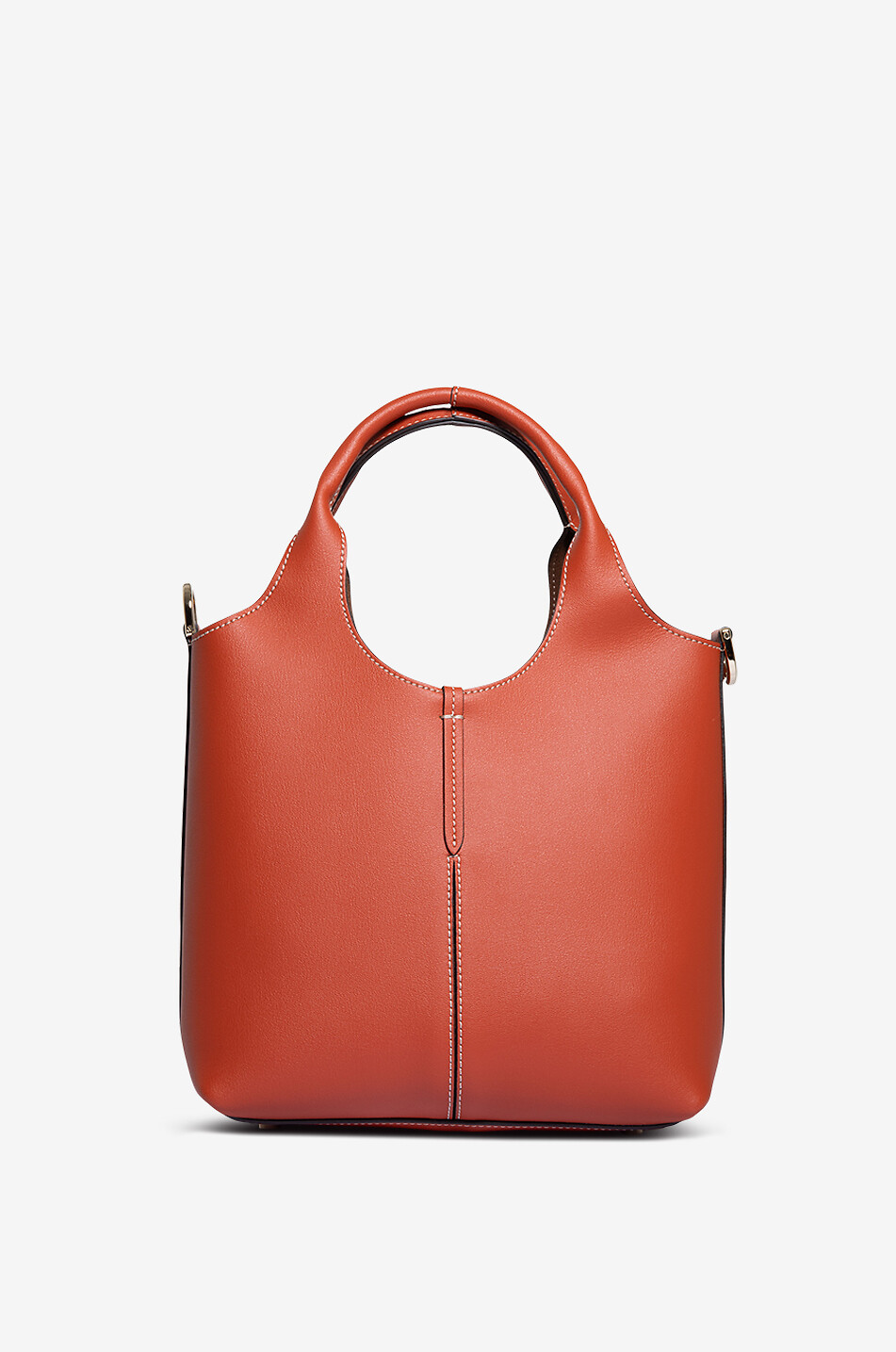 TOD'S Shopping Tote Mini supple leather bag Women ORANGE 3