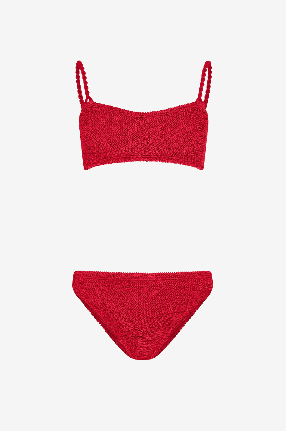 HUNZA G Bikini brassière à bretelles torsadées Phoebe Femme ROUGE 1