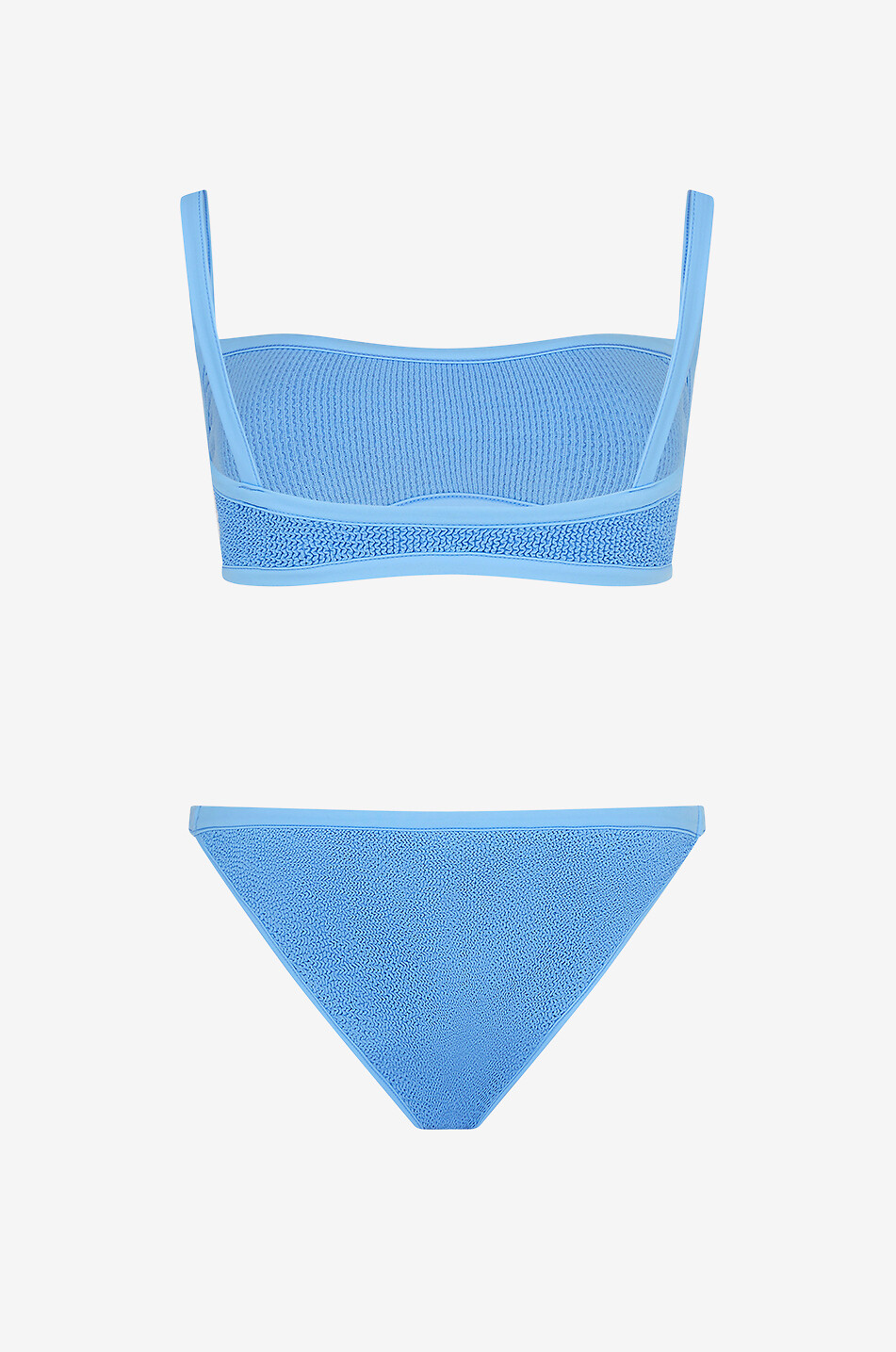 HUNZA G Tyler Bikini Tonal shelf-bra bikini Women BLUE 2