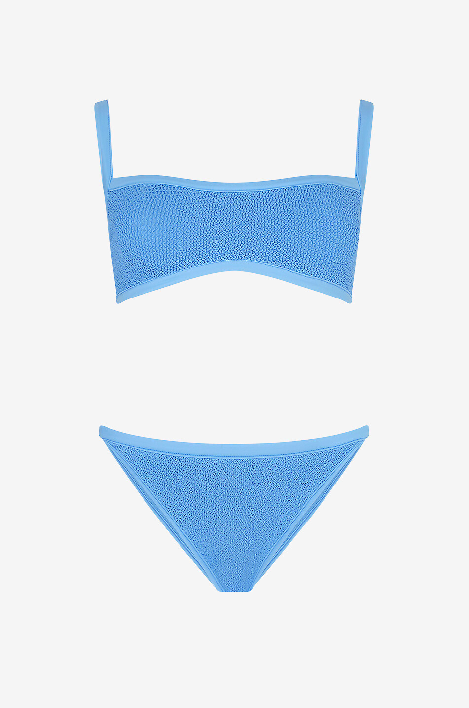 HUNZA G Tyler Bikini Tonal shelf-bra bikini Women BLUE 1