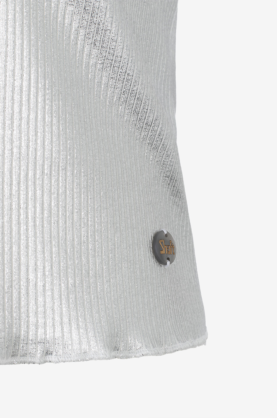 SHAFT Beschichtetes Ripp-Tanktop Costina Silver Rinse Damen SILBER 7