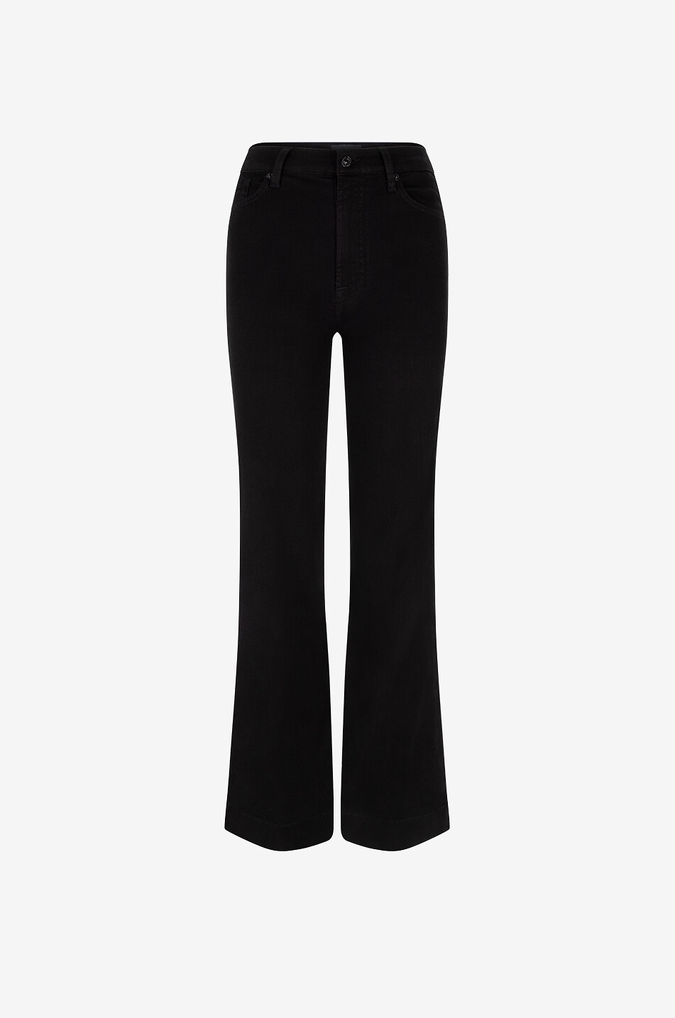7 FOR ALL MANKIND Modern Dojo Slim Illusion cotton flared jeans Women BLACK 1