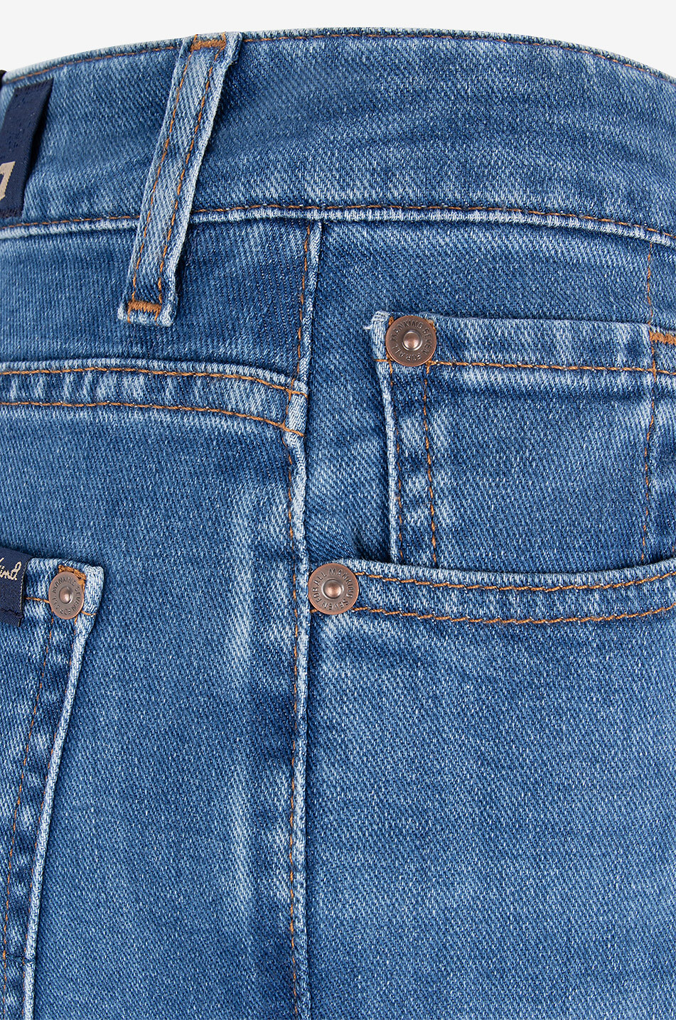 7 FOR ALL MANKIND Calie Straight Ankle cotton straight-leg jeans Women BLUE 3