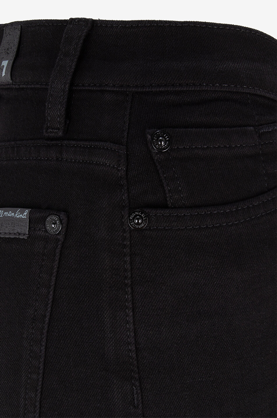 7 FOR ALL MANKIND Modern Dojo Slim Illusion cotton flared jeans Women BLACK 3