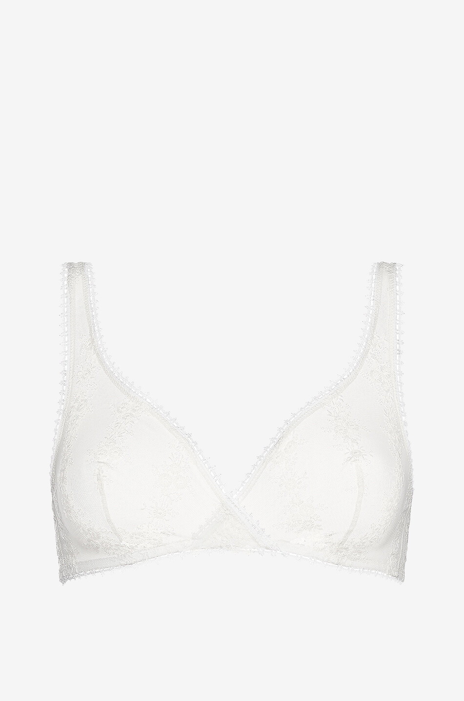 ERES Gourmande floral lace triangle bra Women EGGSHELL 1