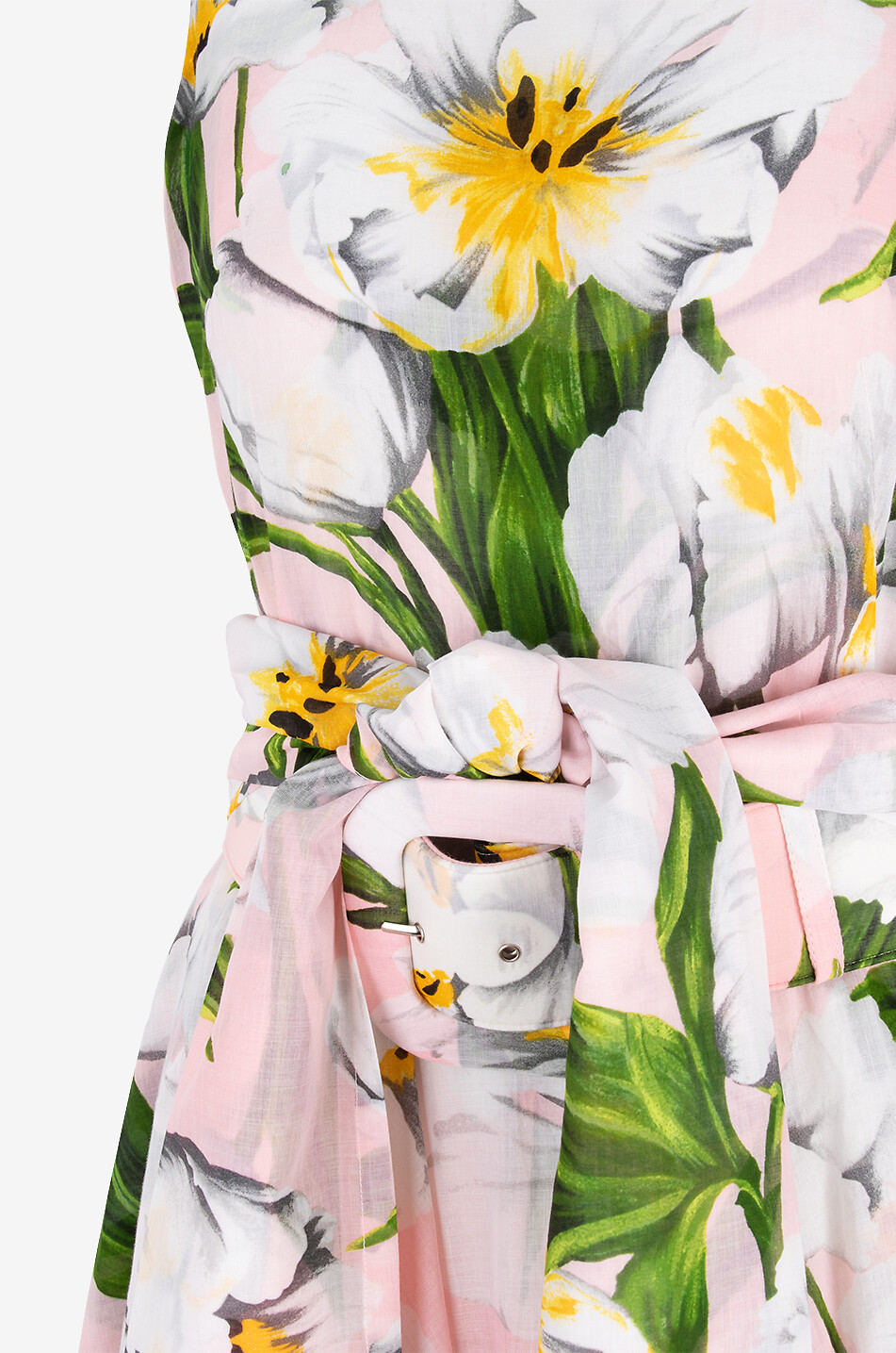 SAMANTHA SUNG Aster tulip print cotton midi dress Women PINK 3