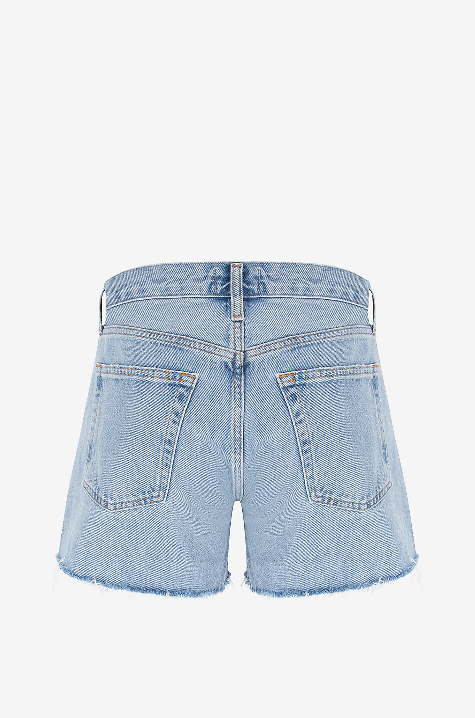 AGOLDE Short effiloché en denim Parker Femme BLEU CLAIR 2