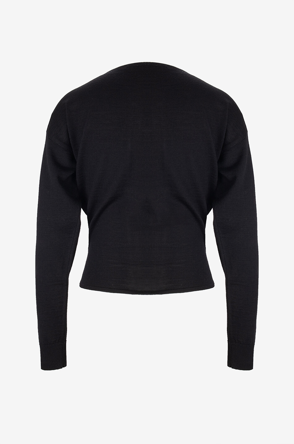 Wool blend fitted cardigan