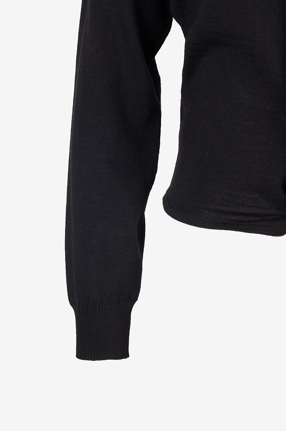 Wool blend fitted cardigan