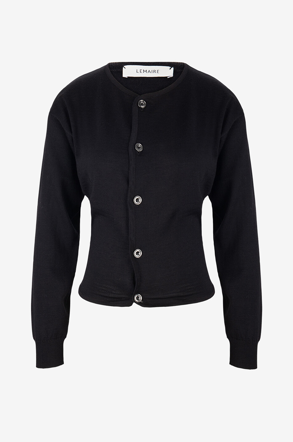 Wool blend fitted cardigan