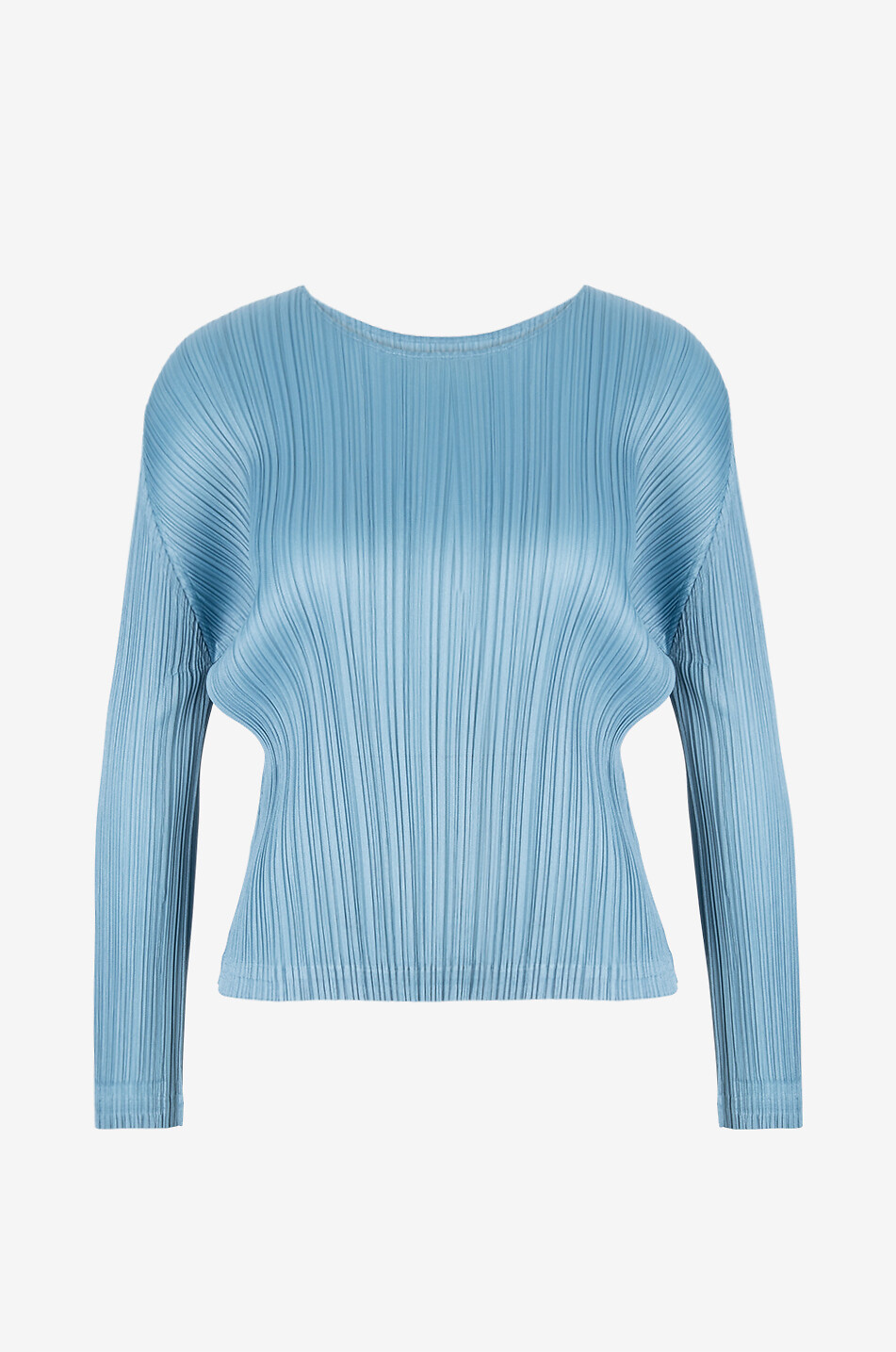 PLEATS PLEASE Langarm-Plissee-Top Montly Colors January Damen BLAU 1