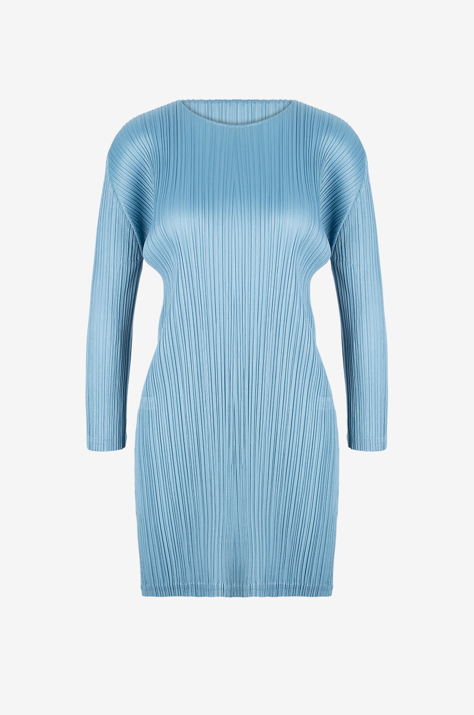 PLEATS PLEASE ISSEY MIYAKE Tunic Monthly Colors January pleated mini dress Women BLUE 1
