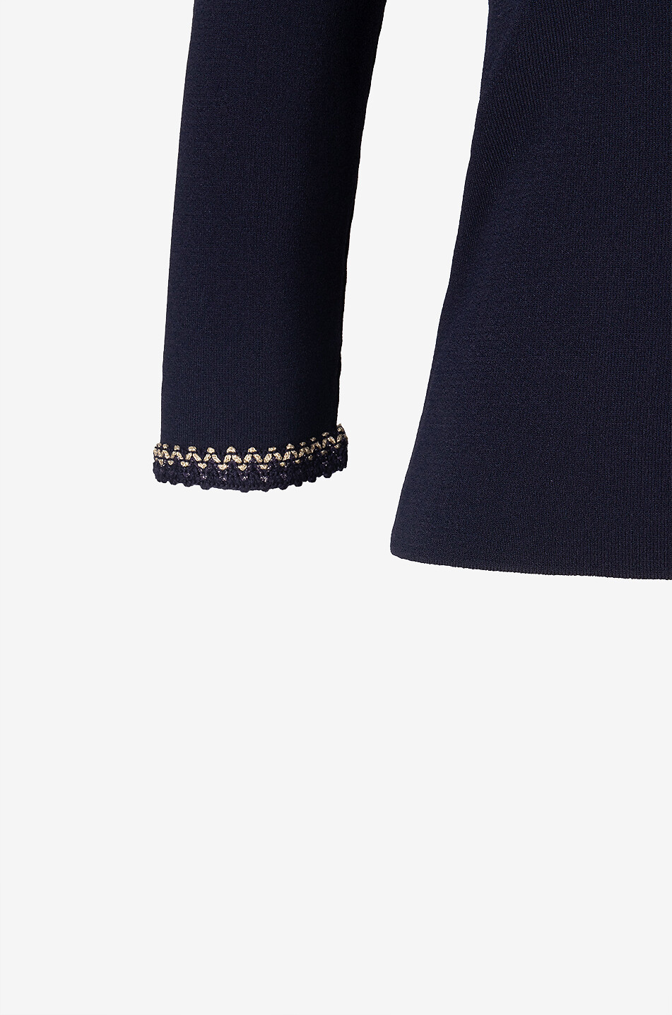 LUISA SPAGNOLI Schlauchpullover mit Stickereien Copiatura Damen BLAU 3