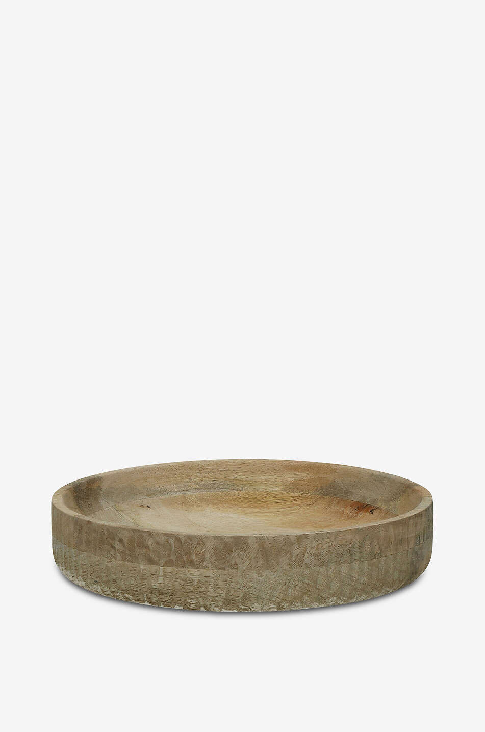 POMAX Kerf D25 round mango wood dish Home BEIGE 1