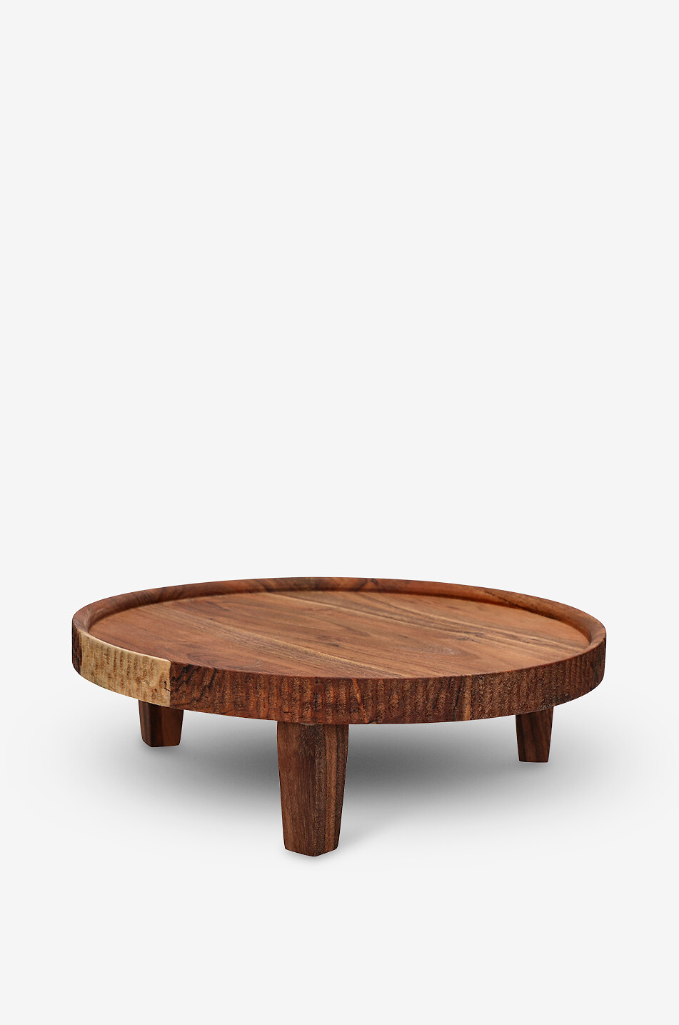 Plateau sur pieds en bois d'acacia Hommage - D32