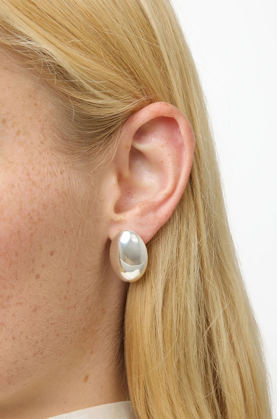 LIE STUDIO Clous d'oreilles dorés The Camille Femme ARGENT 2