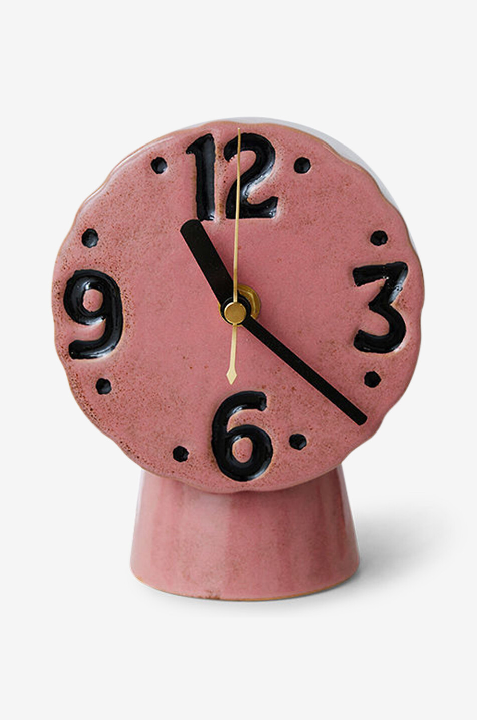 HKLIVING Uhr aus Keramik Retro Pink Haus ROSA 1