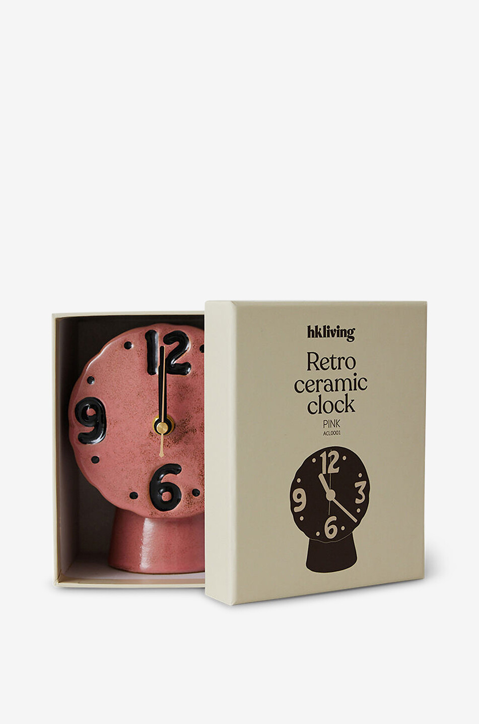 HKLIVING Uhr aus Keramik Retro Pink Haus ROSA 6