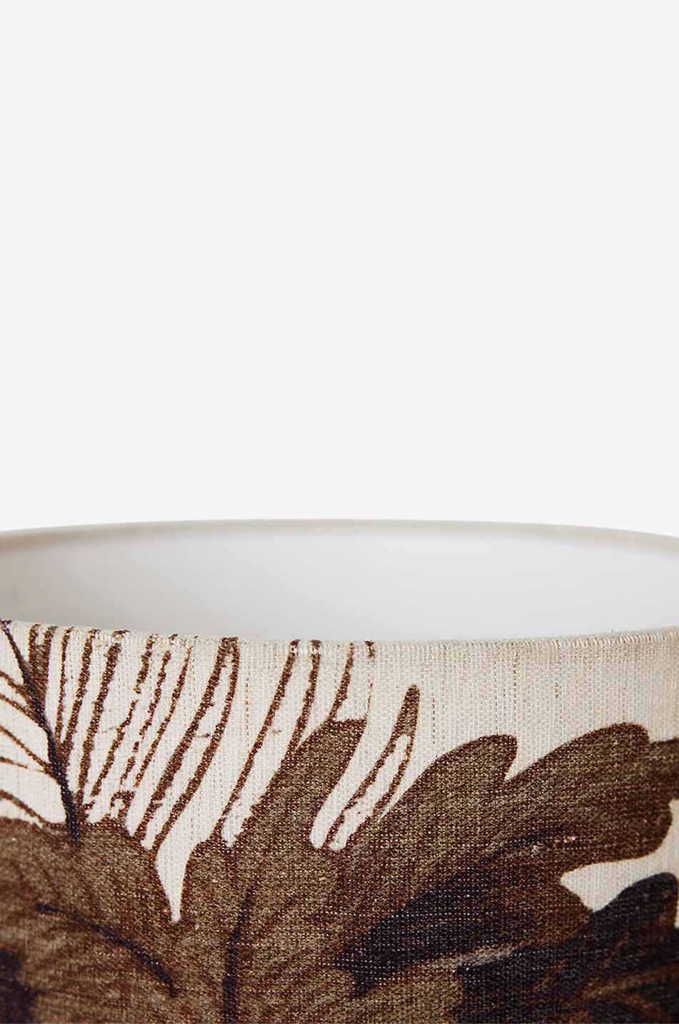 HKLIVING Zylindrischer Leinen-Lampenschirm Floral Haus BRAUN 5