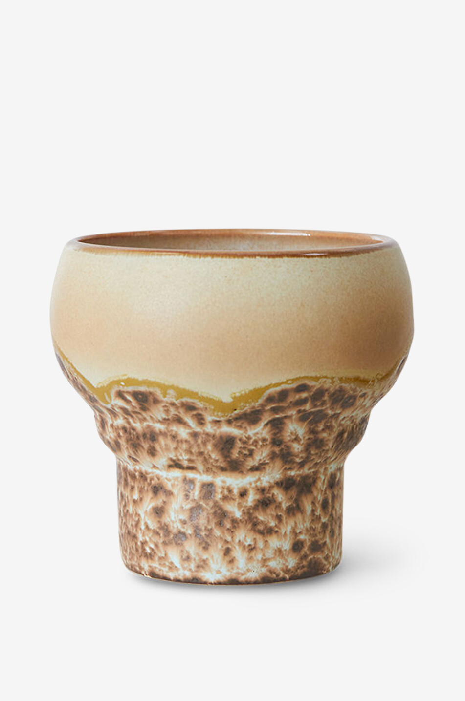 HKLIVING Lot de 2 tasses à café lungo en céramique 70s Maison MULTICOLORE 6