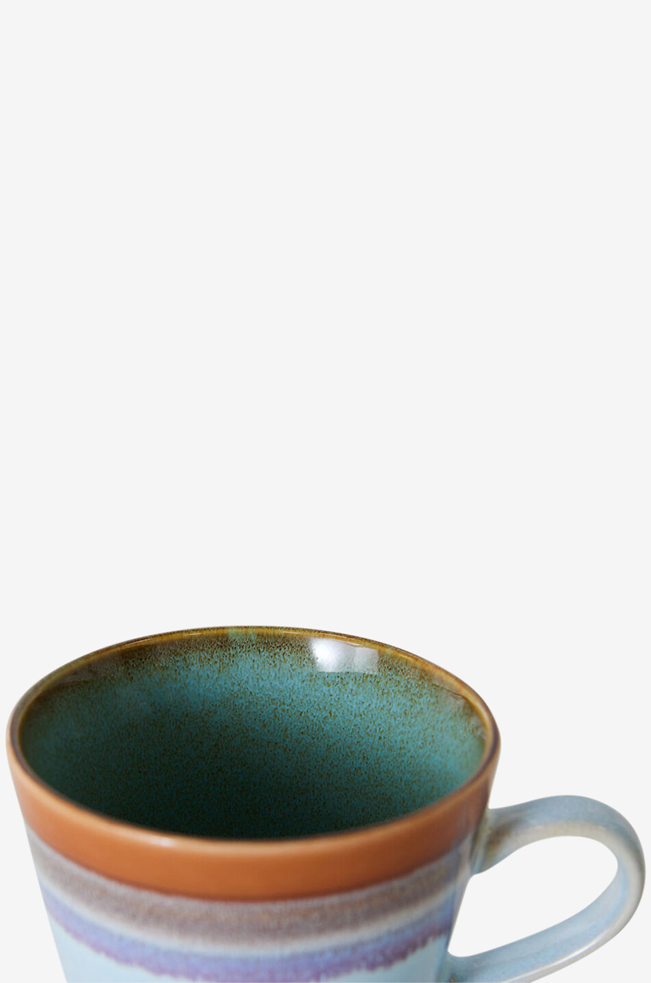 HKLIVING Cappuccino-Mug aus Keramik 70s Haus HELLBLAU 2