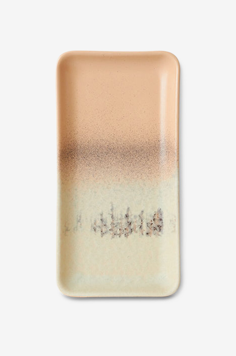 Rechteckiges Keramiktablett 70s Breeze