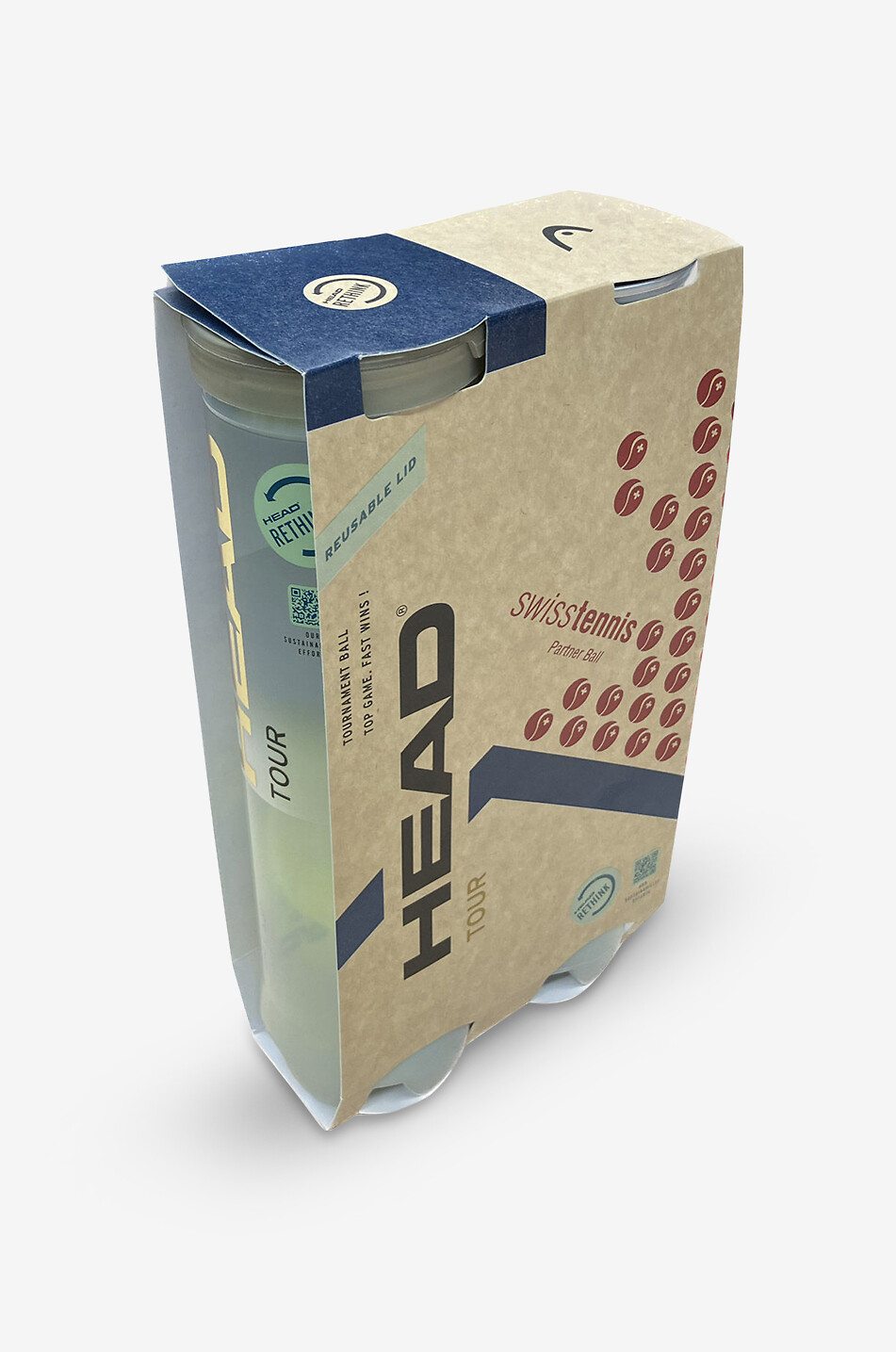 HEAD 2er-Set Tennisballröhren mit je vier Bällen Head Tour Unisex BUNT 3