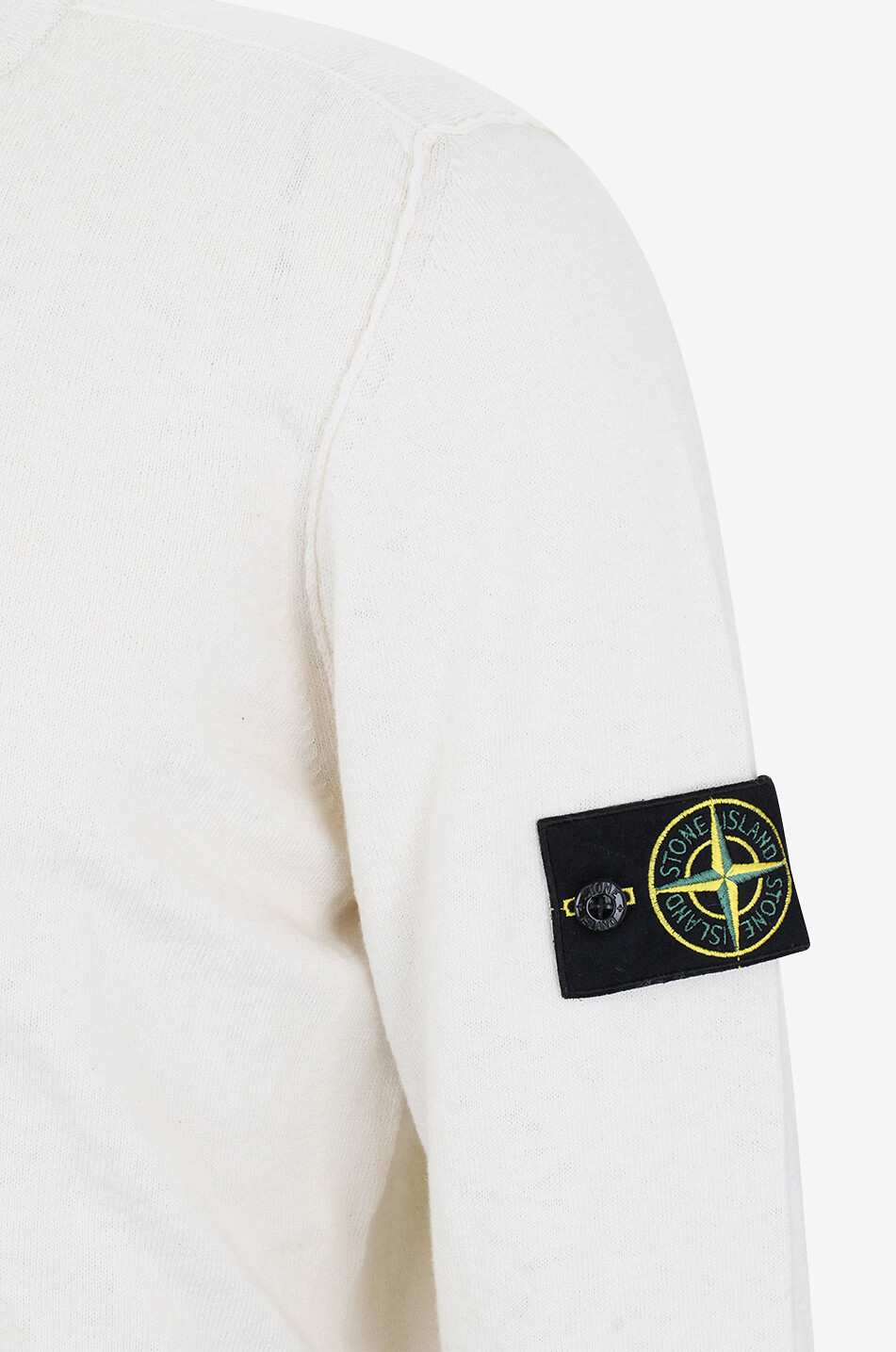 STONE ISLAND Pull à col rond en coton 5100052 Homme Beige clair 3