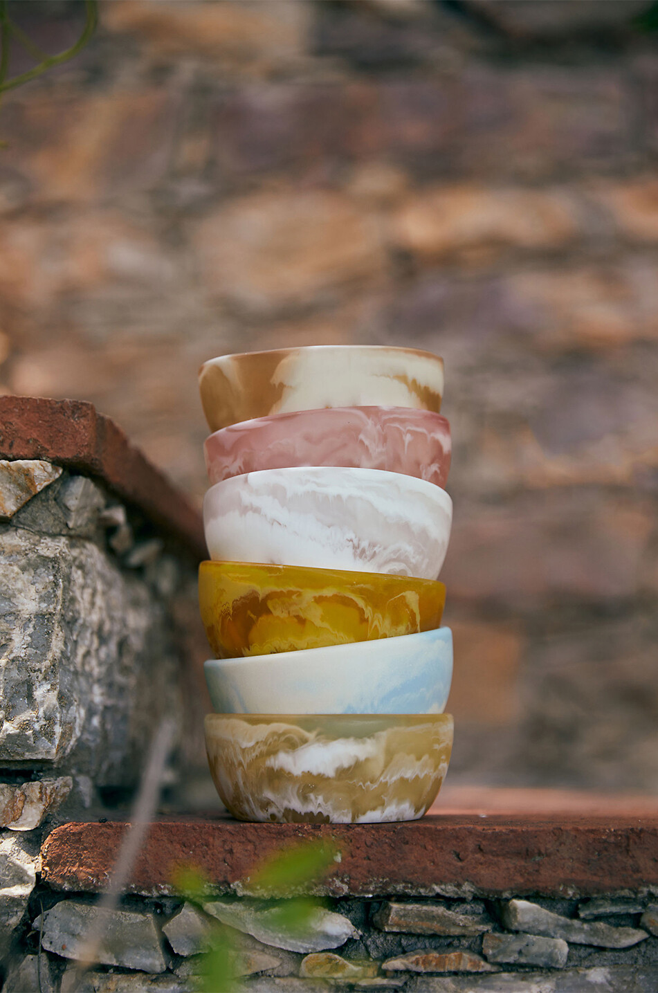 HKLIVING Bol marbré Patio Blush Maison ROSE 3