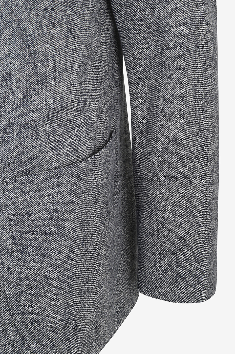 CIRCOLO 1901 Melierter einreihiger Baumwollblazer Herren BLAU 3