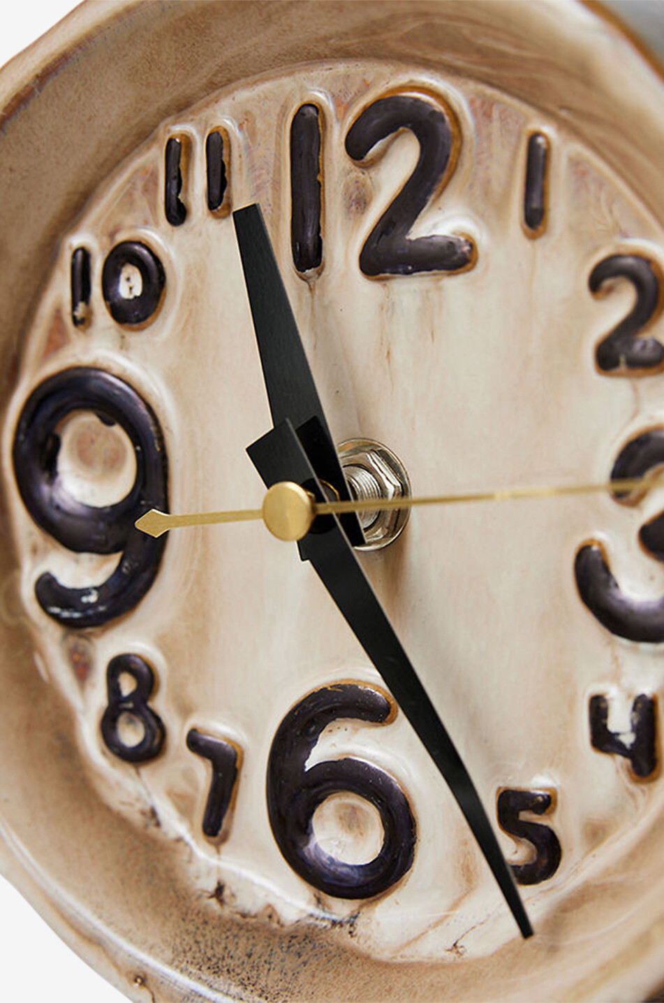 HKLIVING Uhr aus Keramik Retro Cream Haus BEIGE 2