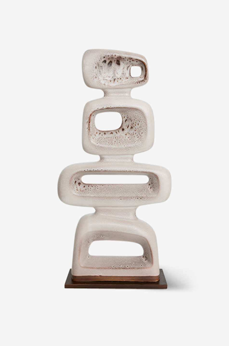HKLIVING Keramik-Skulptur Haus WEISS 1