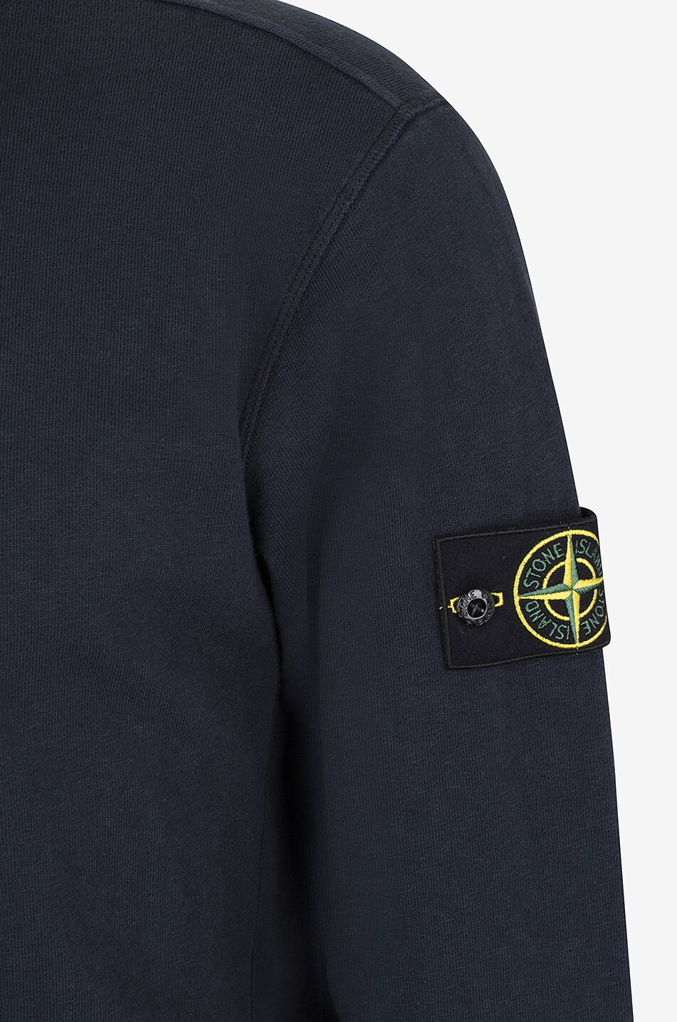 STONE ISLAND 61002 Malfilé Fleece Old Effect full-zip sweatshirt with stand-up collar Men DARK BLUE 3