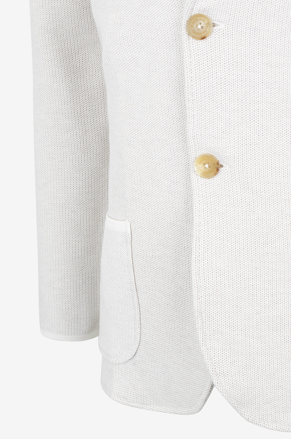 Cotton and silk knit blazer