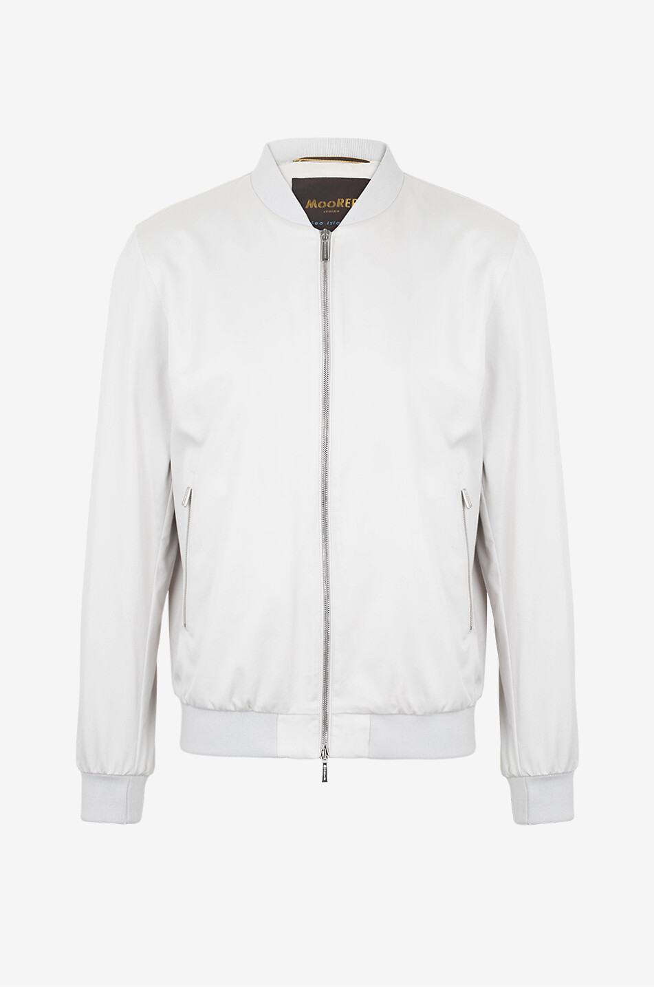 MOORER Blouson en coton et soie Sorano SI6 Homme Beige clair 1