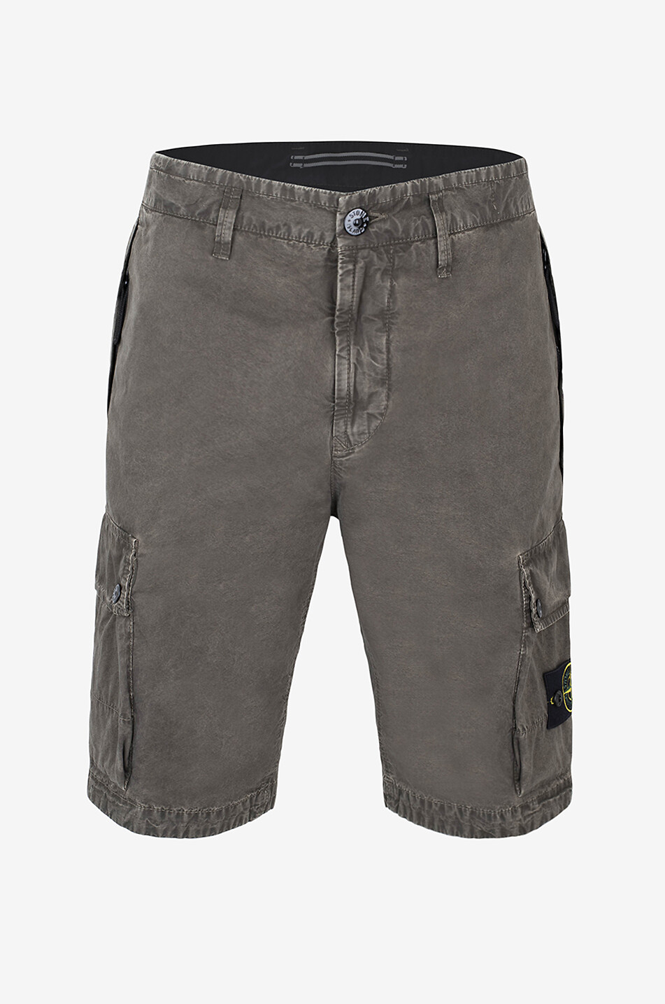 L100011 Brushed Old Effect Bermuda cargo shorts