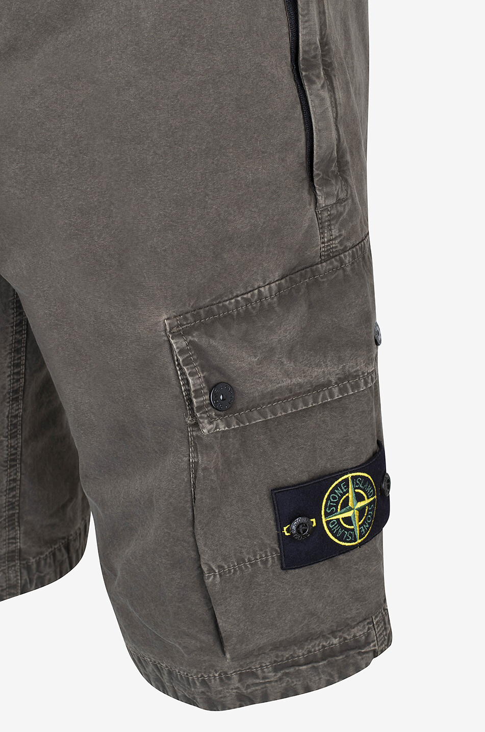 L100011 Brushed Old Effect Bermuda cargo shorts